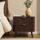 Hattie 2 Drawer Bedside Table - Walnut - DUSK