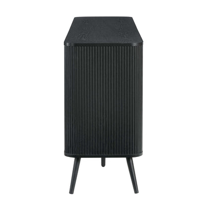 Hattie 3 Door Sideboard - Black - DUSK