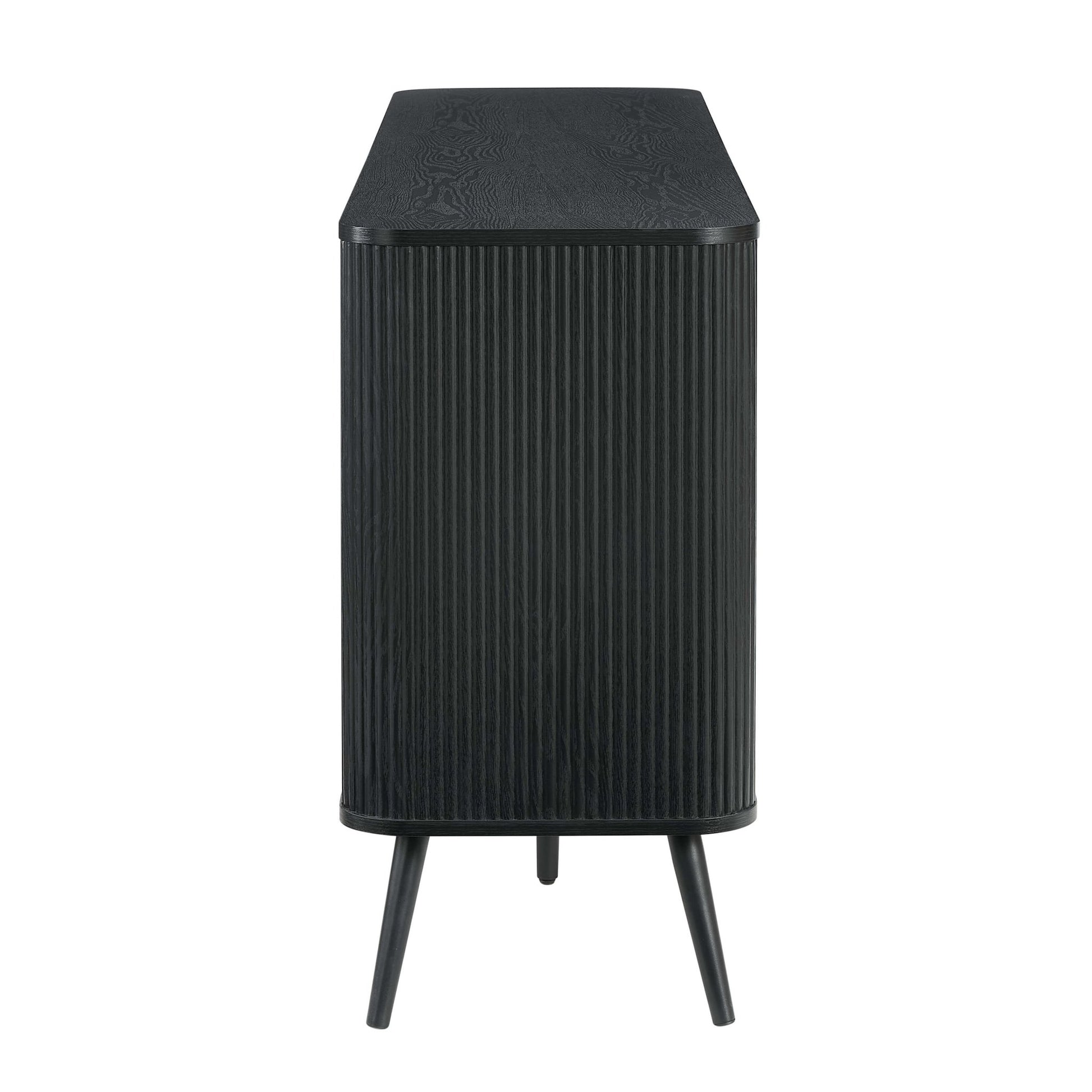 Hattie 3 Door Sideboard - Black - DUSK