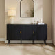Hattie 3 Door Sideboard - Black - DUSK