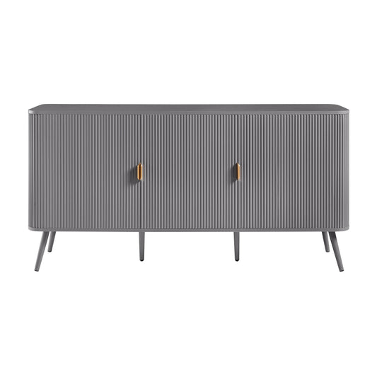 Hattie 3 Door Sideboard - Light Grey - DUSK