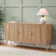 Hattie 3 Door Sideboard - Light Wood - DUSK