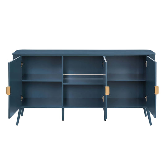 Hattie 3 Door Sideboard - Teal - DUSK