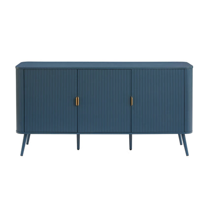 Hattie 3 Door Sideboard - Teal - DUSK