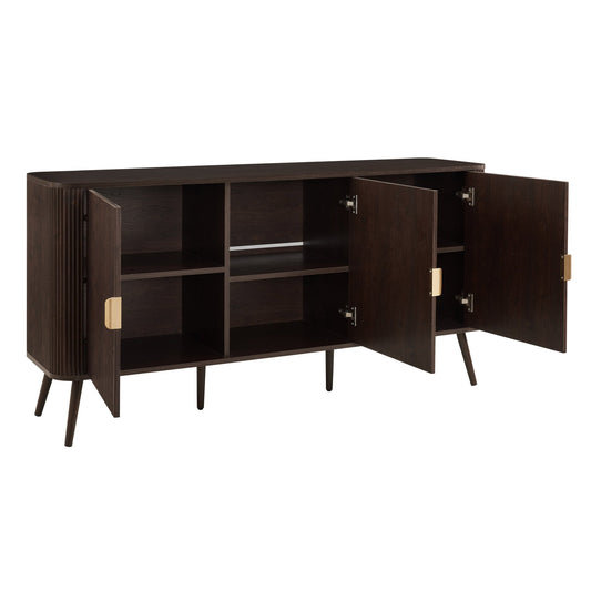 Hattie 3 Door Sideboard - Walnut - DUSK