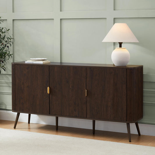 Hattie 3 Door Sideboard - Walnut - DUSK