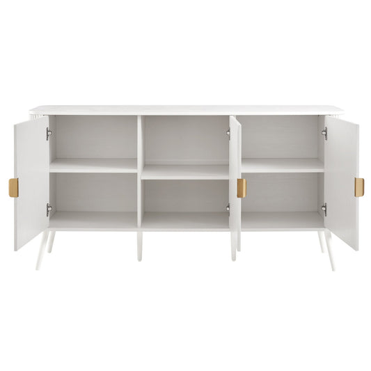 Hattie 3 Door Sideboard - Warm White - DUSK