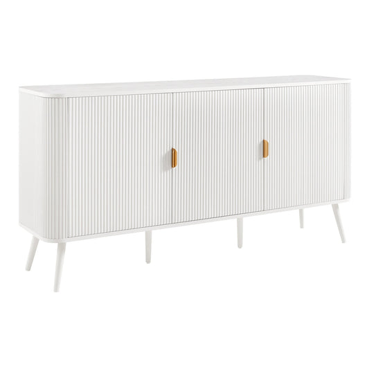 Hattie 3 Door Sideboard - Warm White - DUSK