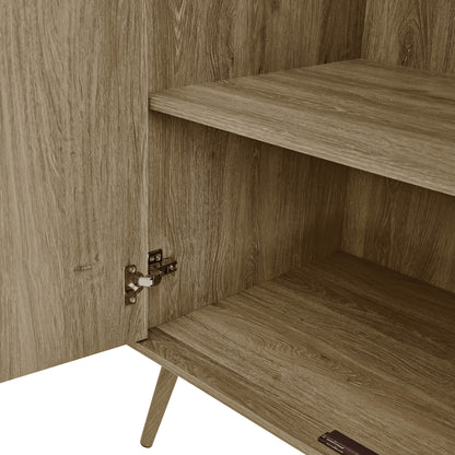 Hattie 3 Door Wardrobe - Light Wood - DUSK