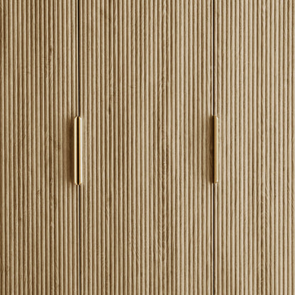Hattie 3 Door Wardrobe - Light Wood - DUSK