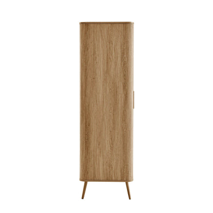 Hattie 3 Door Wardrobe - Light Wood - DUSK