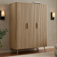 Hattie 3 Door Wardrobe - Light Wood - DUSK
