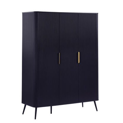 Hattie 3 Door Wardrobe - Midnight - DUSK