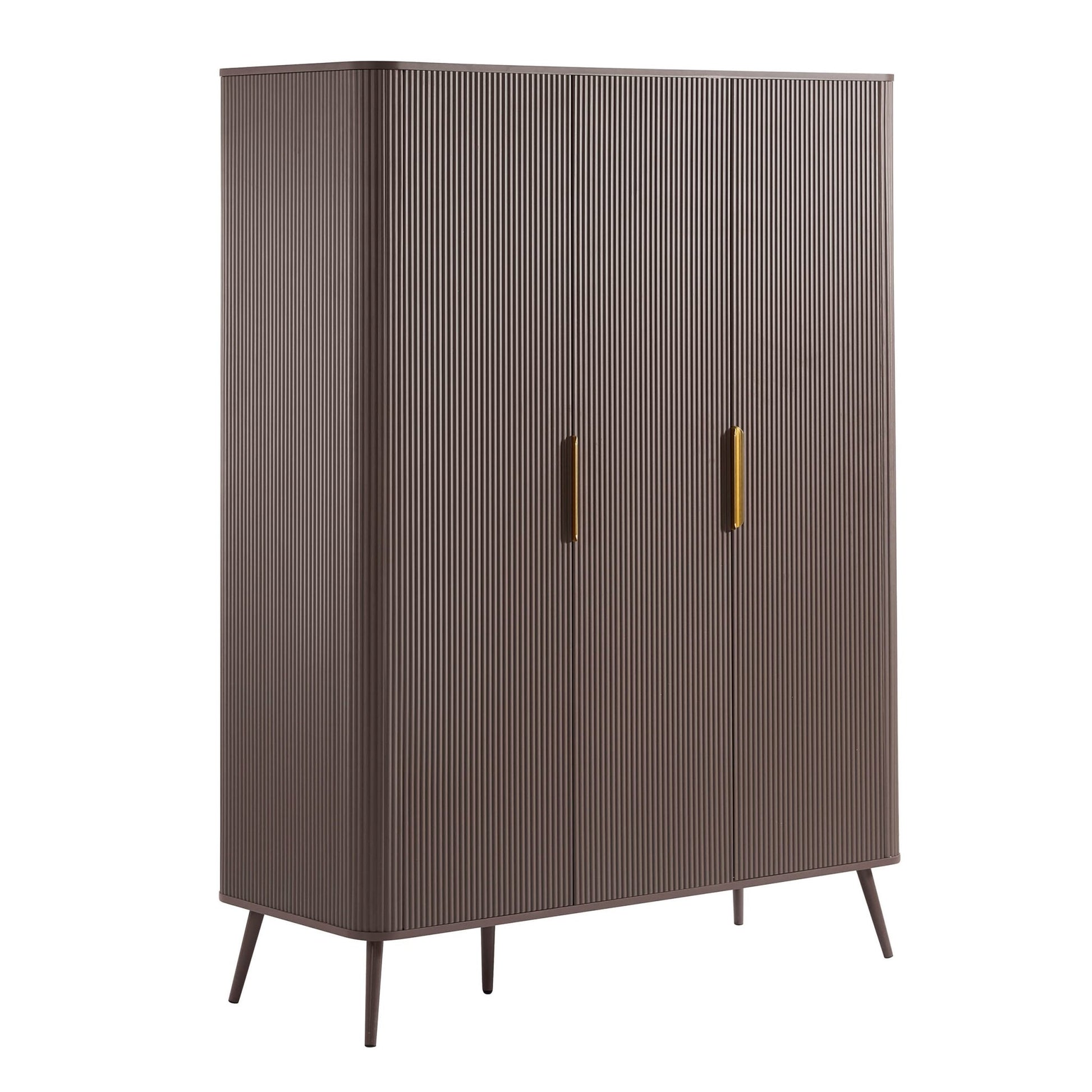 Hattie 3 Door Wardrobe - Mocha - DUSK