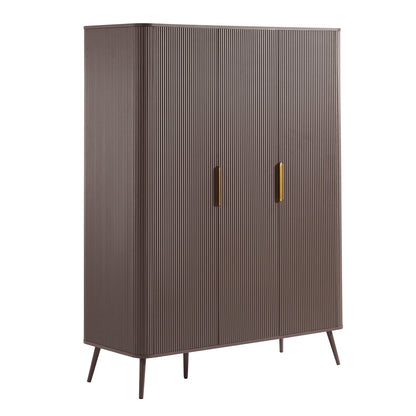 Hattie 3 Door Wardrobe - Mocha - DUSK