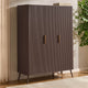 Hattie 3 Door Wardrobe - Mocha - DUSK