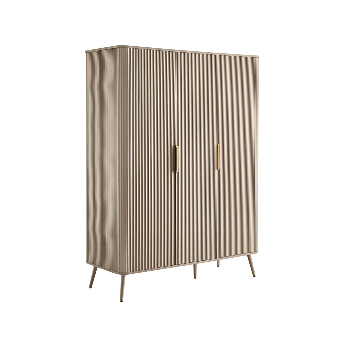 Hattie 3 Door Wardrobe - Taupe - DUSK