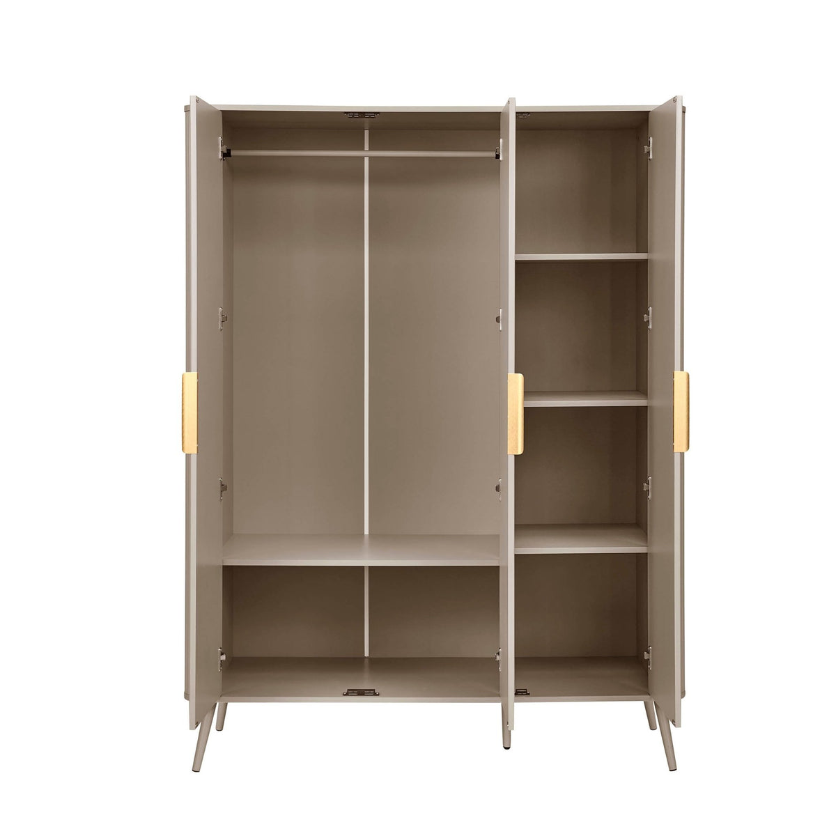 Hattie 3 Door Wardrobe - Taupe - DUSK