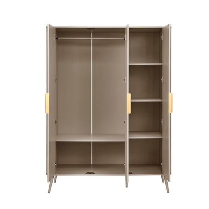Hattie 3 Door Wardrobe - Taupe - DUSK