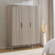 Hattie 3 Door Wardrobe - Taupe - DUSK