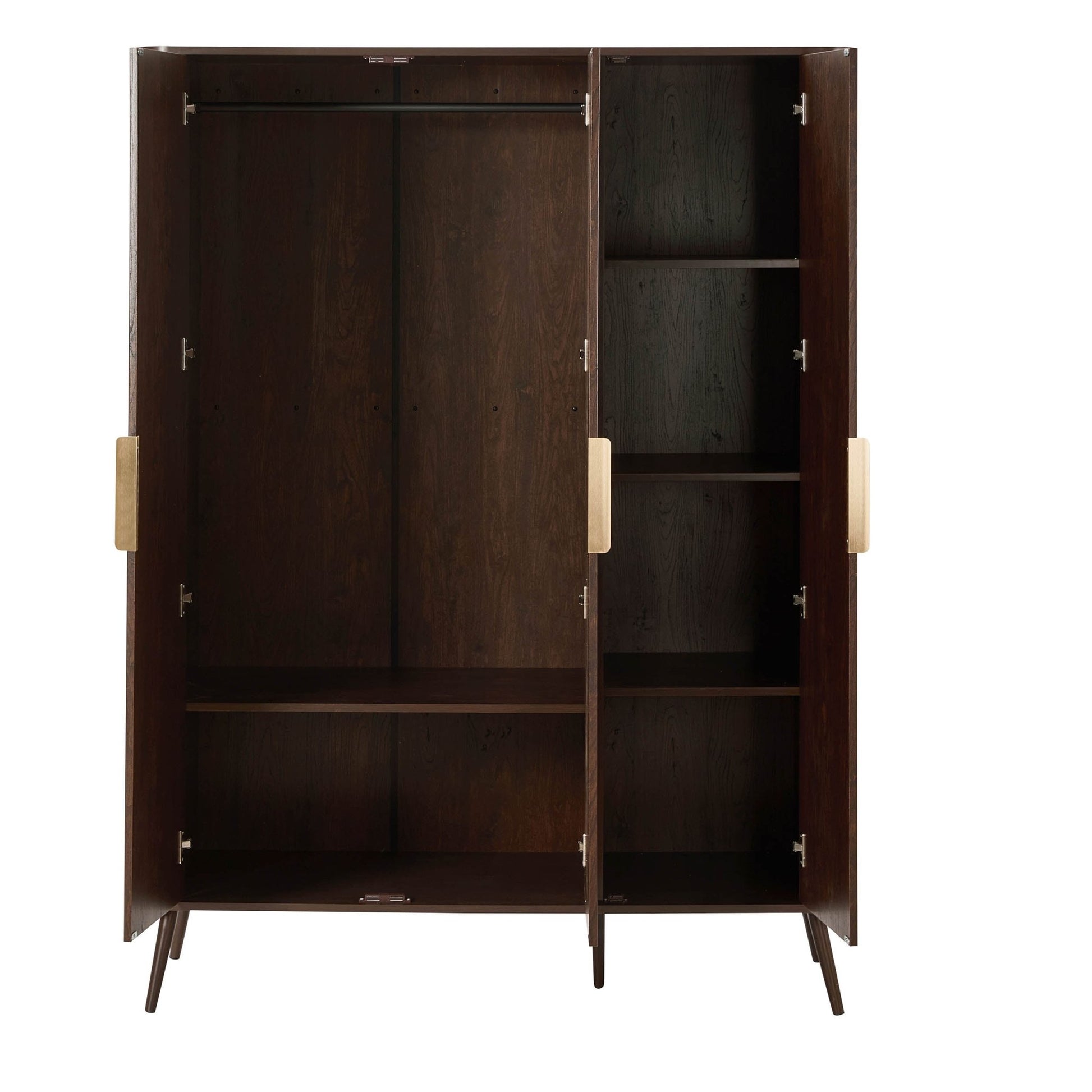 Hattie 3 Door Wardrobe - Walnut - DUSK