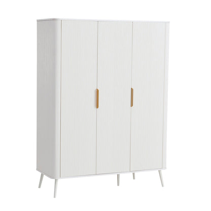 Hattie 3 Door Wardrobe - Warm White - DUSK