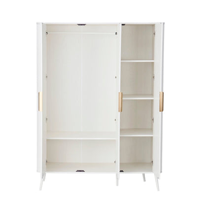 Hattie 3 Door Wardrobe - Warm White - DUSK