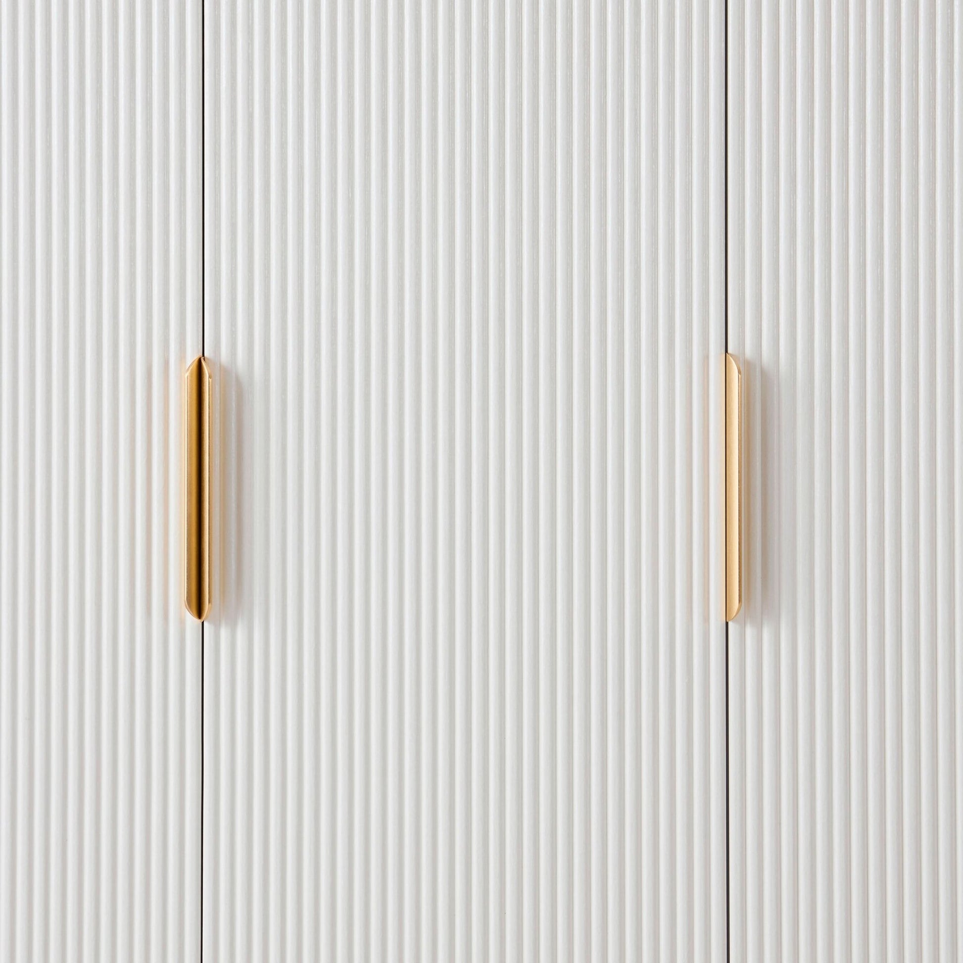 Hattie 3 Door Wardrobe - Warm White - DUSK