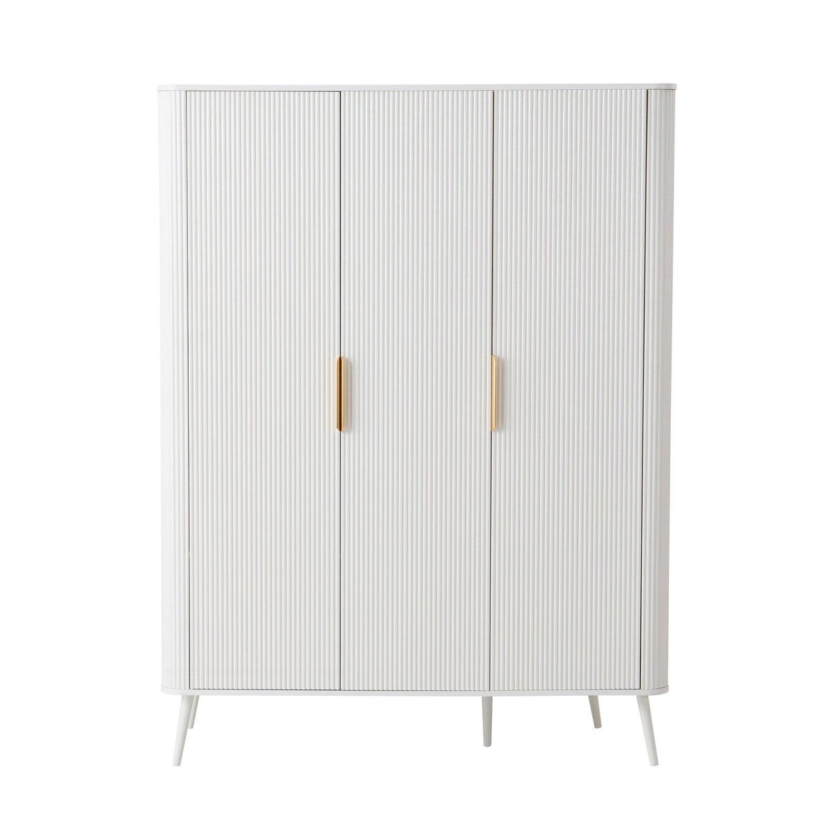 Hattie 3 Door Wardrobe - Warm White - DUSK