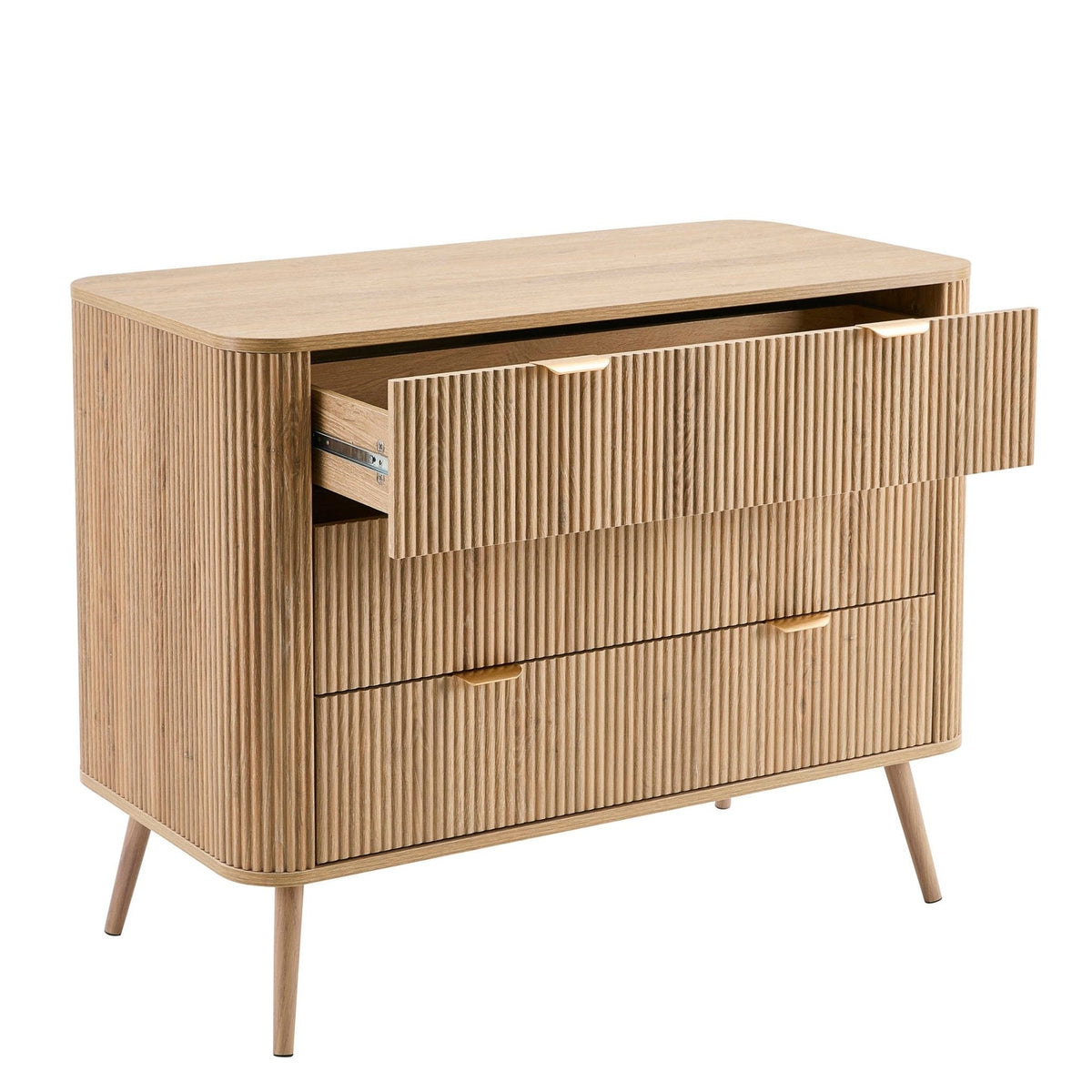 Hattie 3 Drawer Chest - Light Wood - DUSK