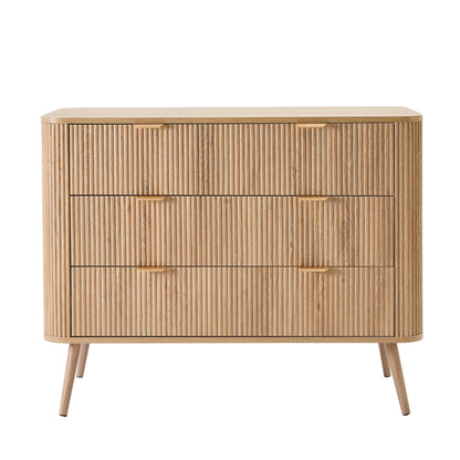 Hattie 3 Drawer Chest - Light Wood - DUSK