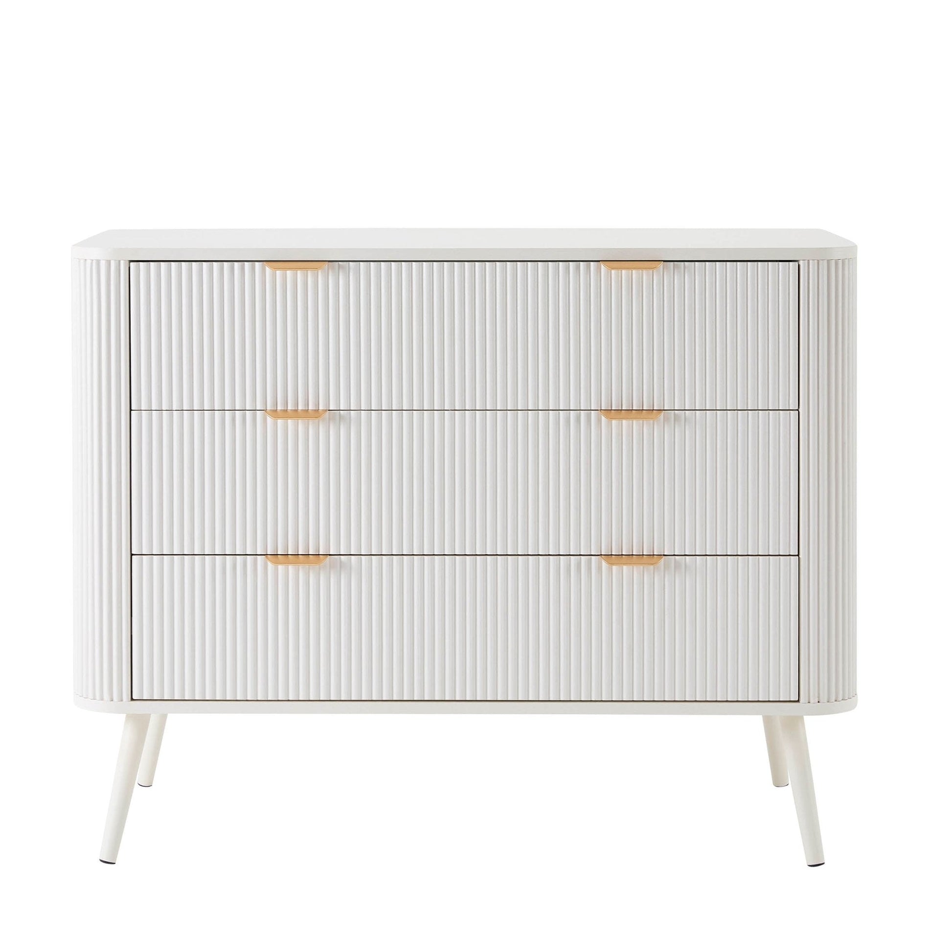 Hattie 3 Drawer Chest - Warm White - DUSK