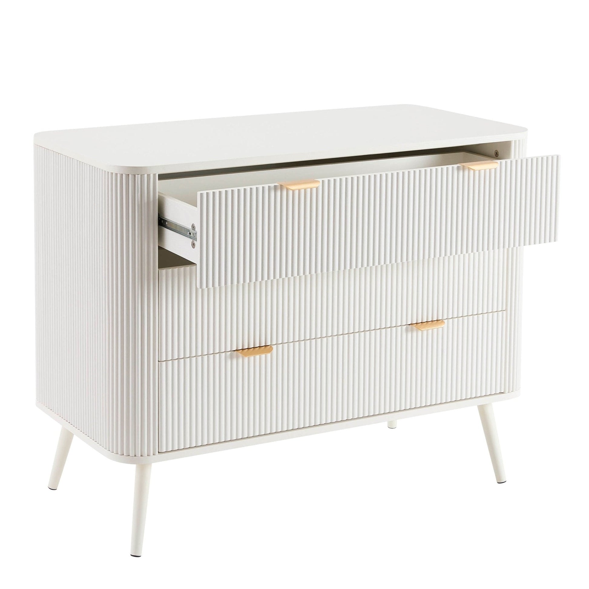 Hattie 3 Drawer Chest - Warm White - DUSK