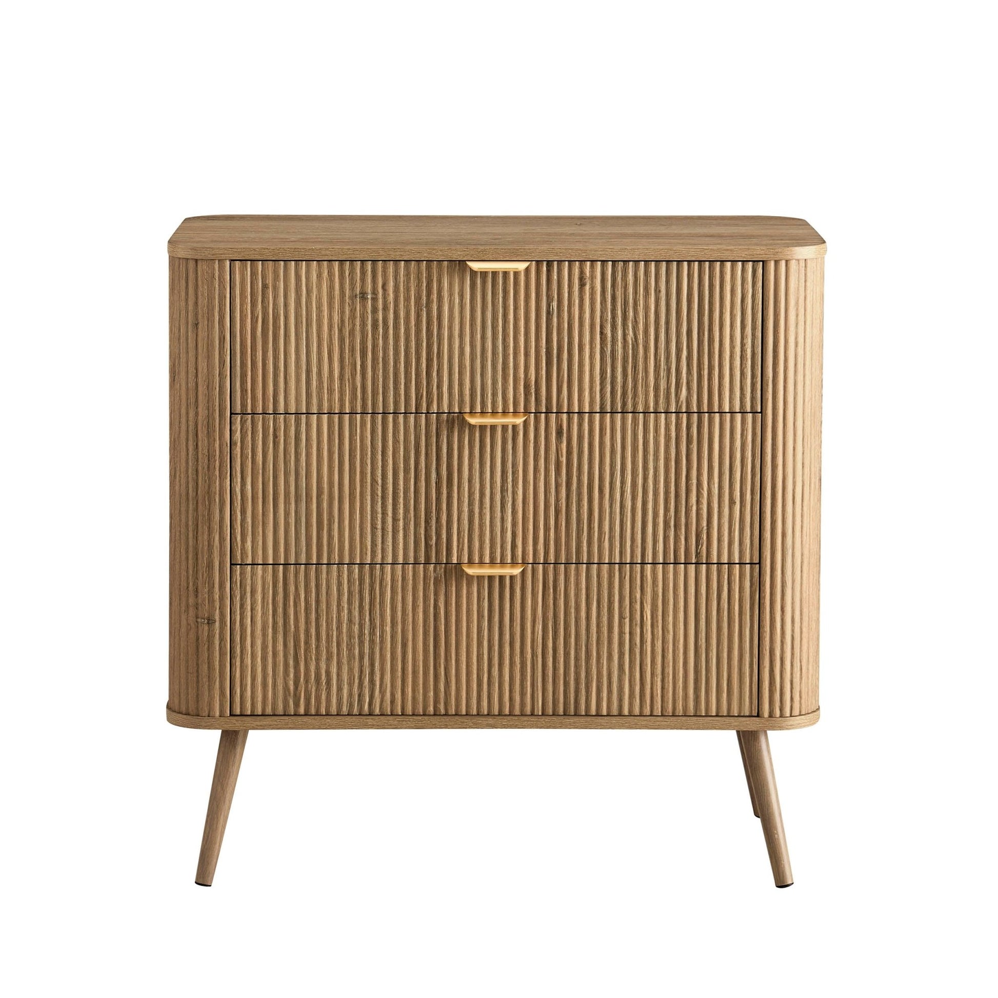Hattie 3 Drawer Small Chest - Light Wood - DUSK
