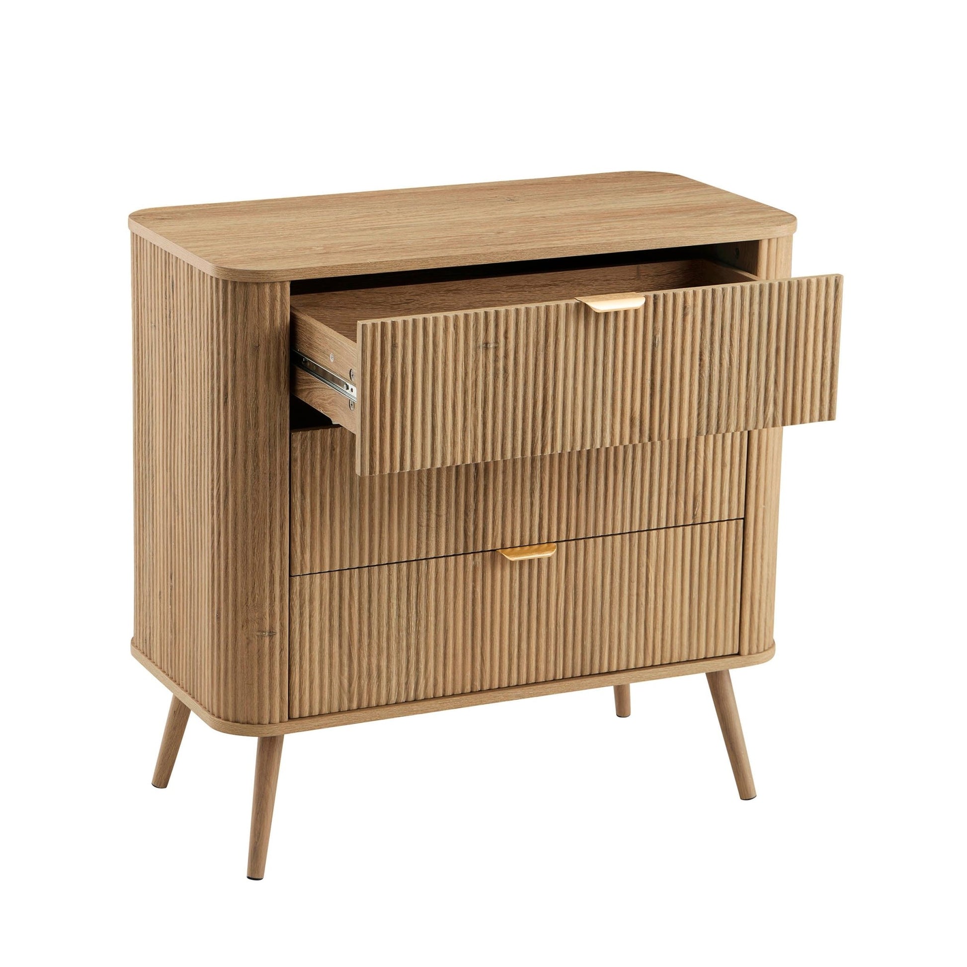 Hattie 3 Drawer Small Chest - Light Wood - DUSK