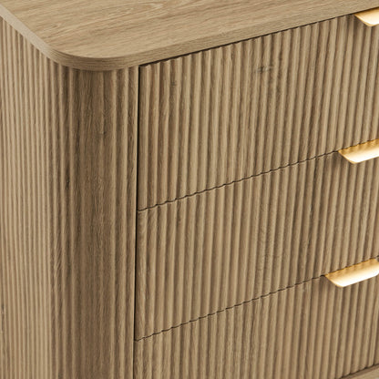 Hattie 3 Drawer Small Chest - Light Wood - DUSK