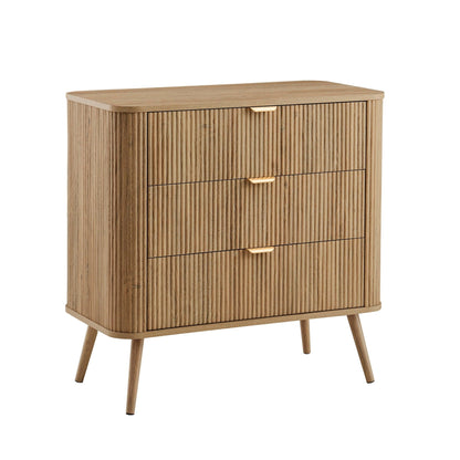 Hattie 3 Drawer Small Chest - Light Wood - DUSK