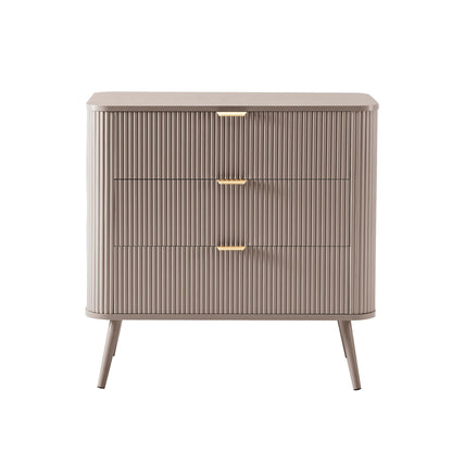 Hattie 3 Drawer Small Chest - Taupe - DUSK
