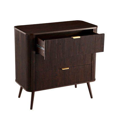 Hattie 3 Drawer Small Chest - Walnut - DUSK
