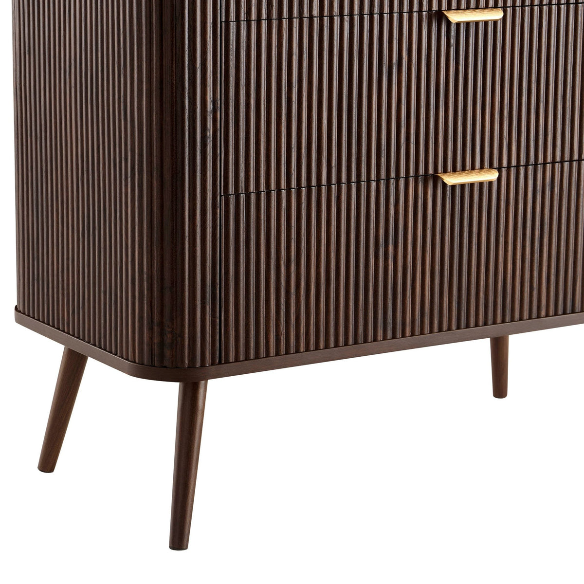 Hattie 3 Drawer Small Chest - Walnut - DUSK