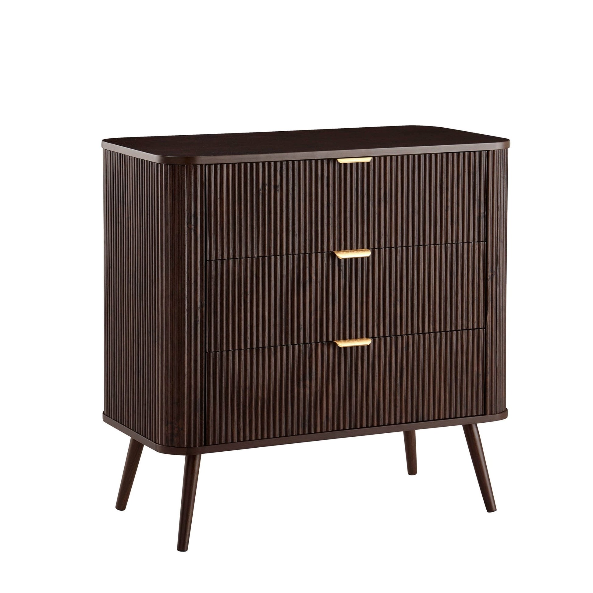 Hattie 3 Drawer Small Chest - Walnut - DUSK