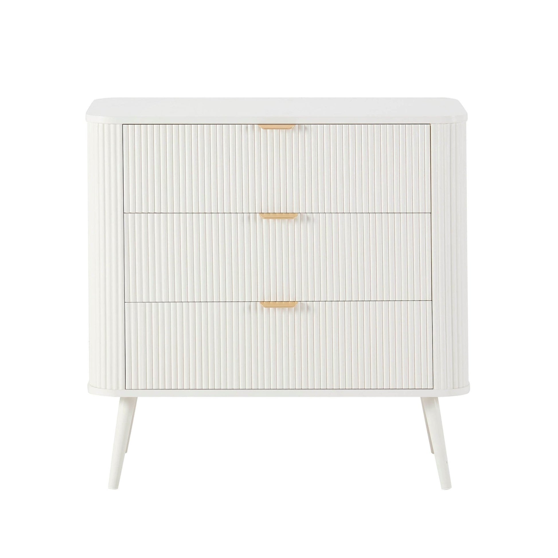 Hattie 3 Drawer Small Chest - Warm White - DUSK