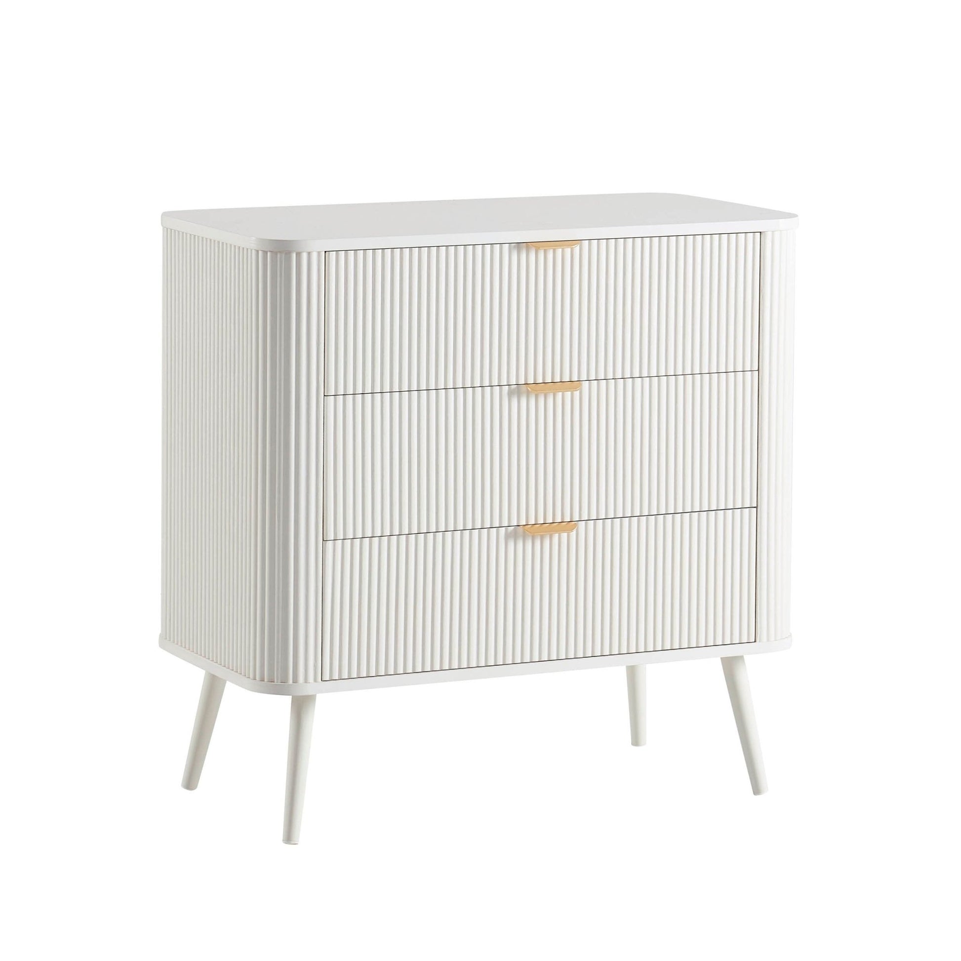 Hattie 3 Drawer Small Chest - Warm White - DUSK
