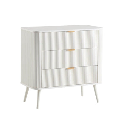 Hattie 3 Drawer Small Chest - Warm White - DUSK