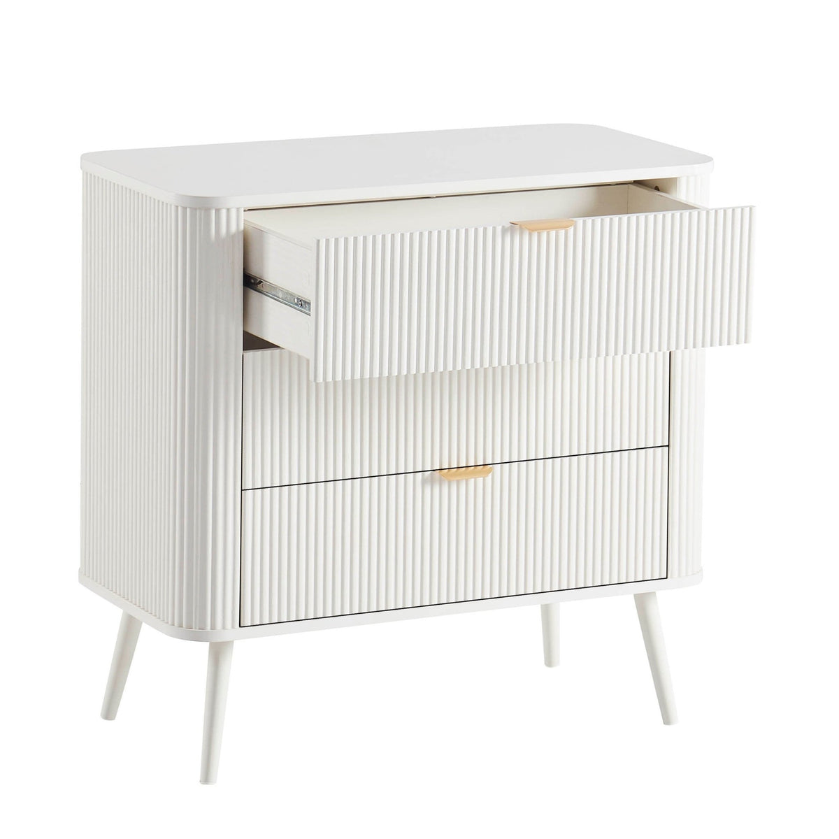 Hattie 3 Drawer Small Chest - Warm White - DUSK