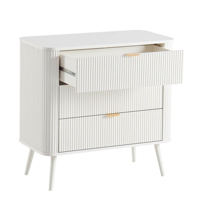 Hattie 3 Drawer Small Chest - Warm White - DUSK