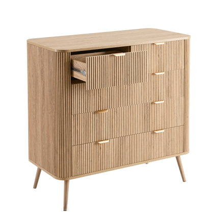 Hattie 5 Drawer Chest - Light Wood - DUSK