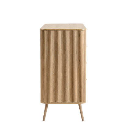 Hattie 5 Drawer Chest - Light Wood - DUSK
