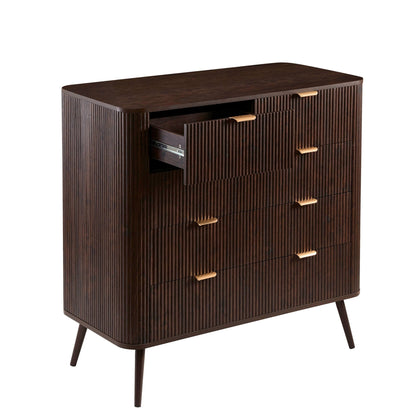 Hattie 5 Drawer Chest - Walnut - DUSK