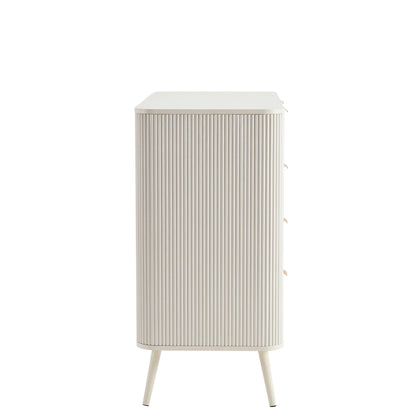 Hattie 5 Drawer Chest - Warm White - DUSK